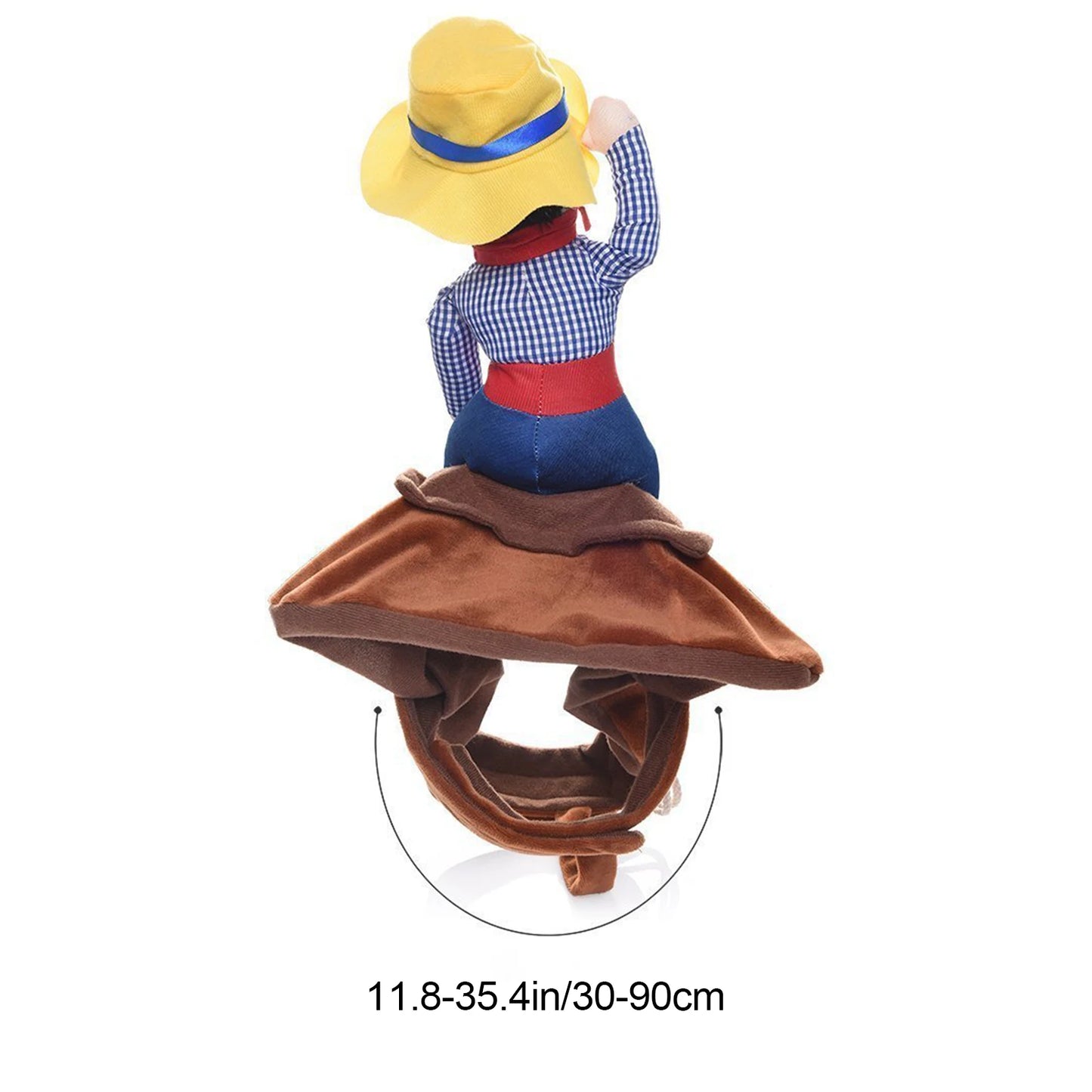 Dog Cowboy Outfit Ventilate Dog Cowboy Costume with Loop Fasteners Dog Halloween Costumes for Pugs Maltese Jack Russell Terrier