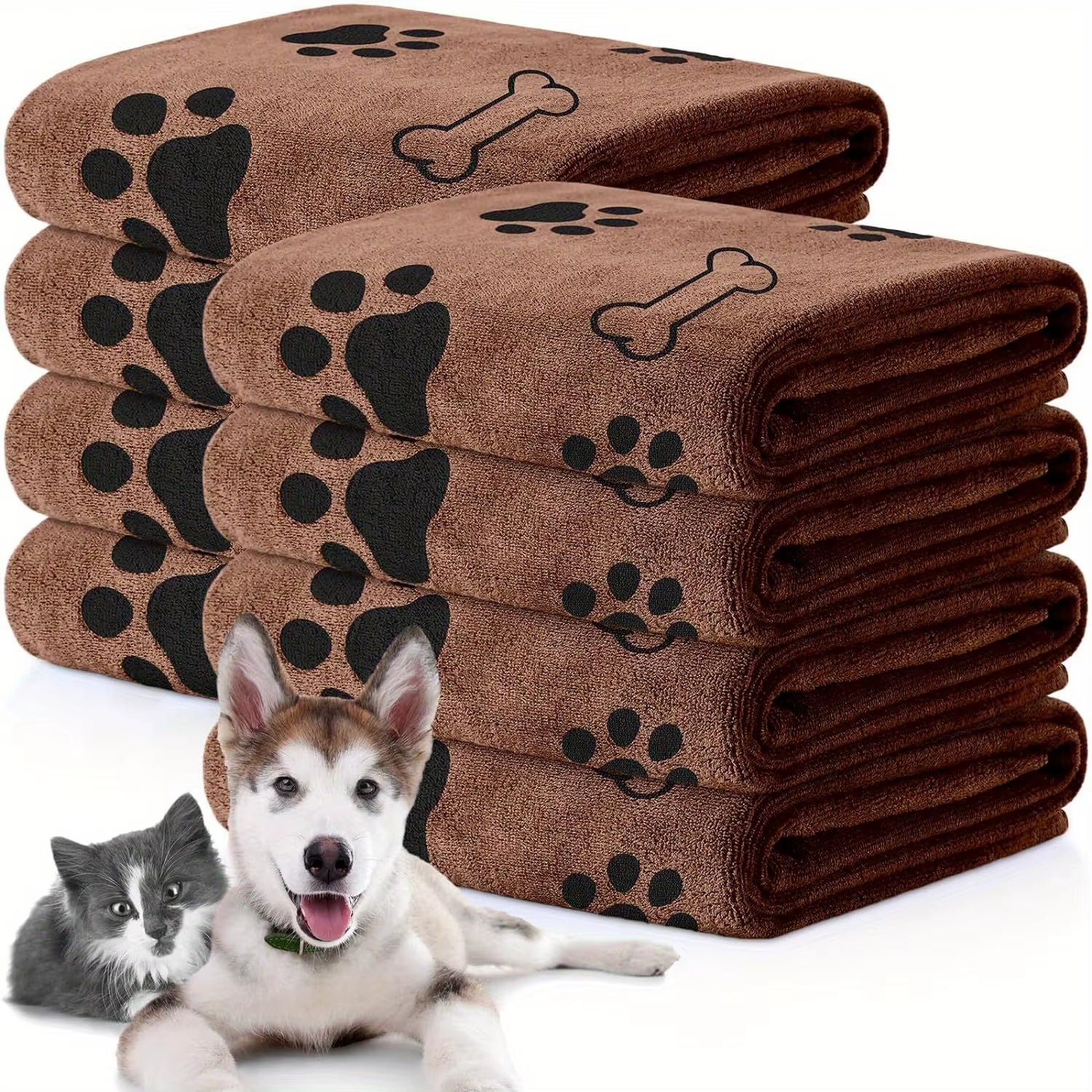 Dog Towels,Quick-Dry Microfiber - Absorbent Pet Bath & Paw Cleaning Cloths for Medium Breeds, 40X24 Inch