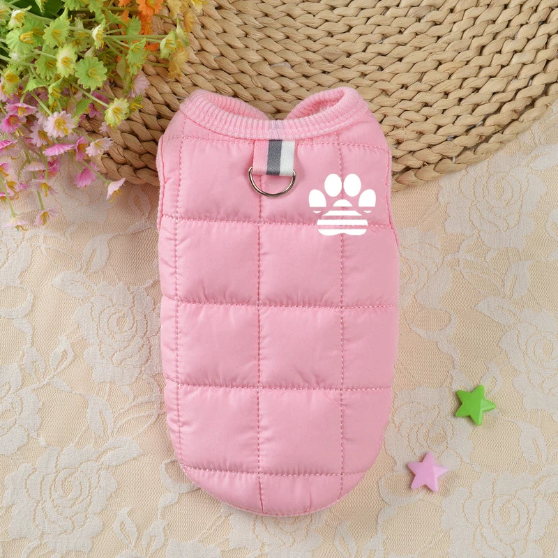 Warm Dog Coat Jacket Windproof Dog Clothes for Small Dogs Padded Clothing Chihuahua Clothes Pet Supplies