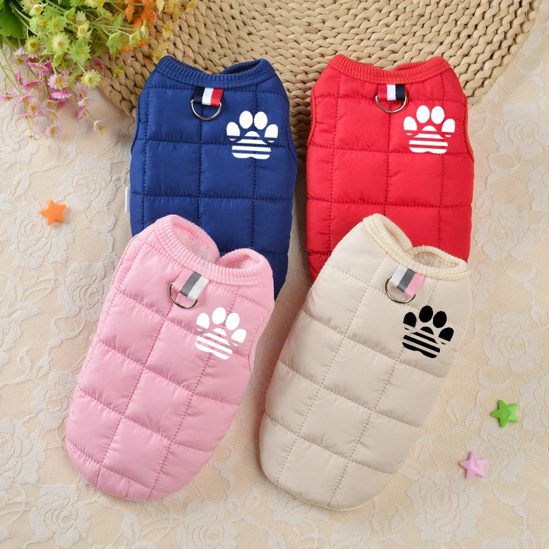 Warm Dog Coat Jacket Windproof Dog Clothes for Small Dogs Padded Clothing Chihuahua Clothes Pet Supplies