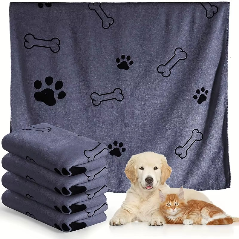 Dog Towels,Quick-Dry Microfiber - Absorbent Pet Bath & Paw Cleaning Cloths for Medium Breeds, 40X24 Inch