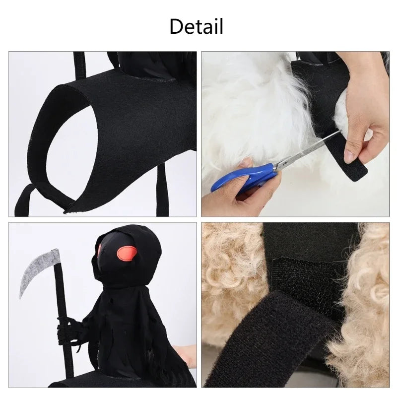 Festival Dog Outfits Pet Dog Halloweens Clothes Make up Skeletons Dog Costumes for Medium Large Dogs