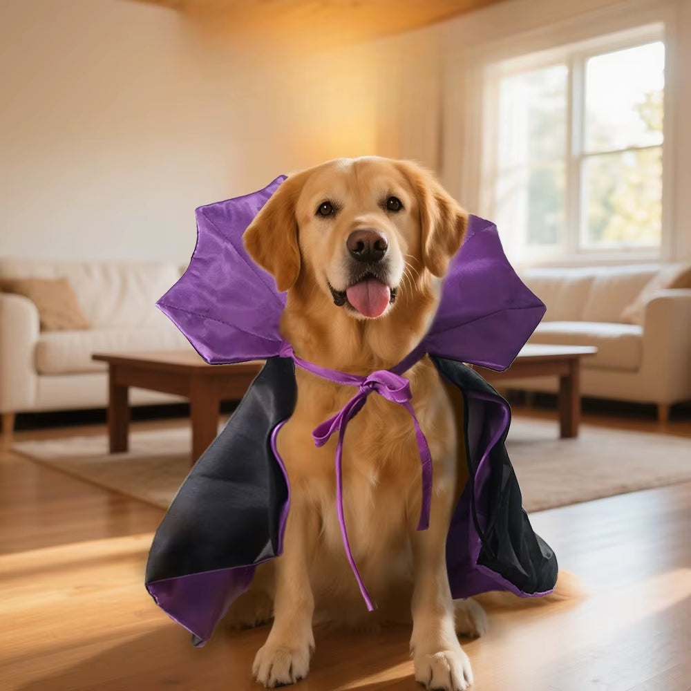 Funny Pet Dog Halloween Costume Dog Cat Costumes for Small Dogs Cosplay Vampire Cloak Dog Cat Clothes Cloak Pet Supplies