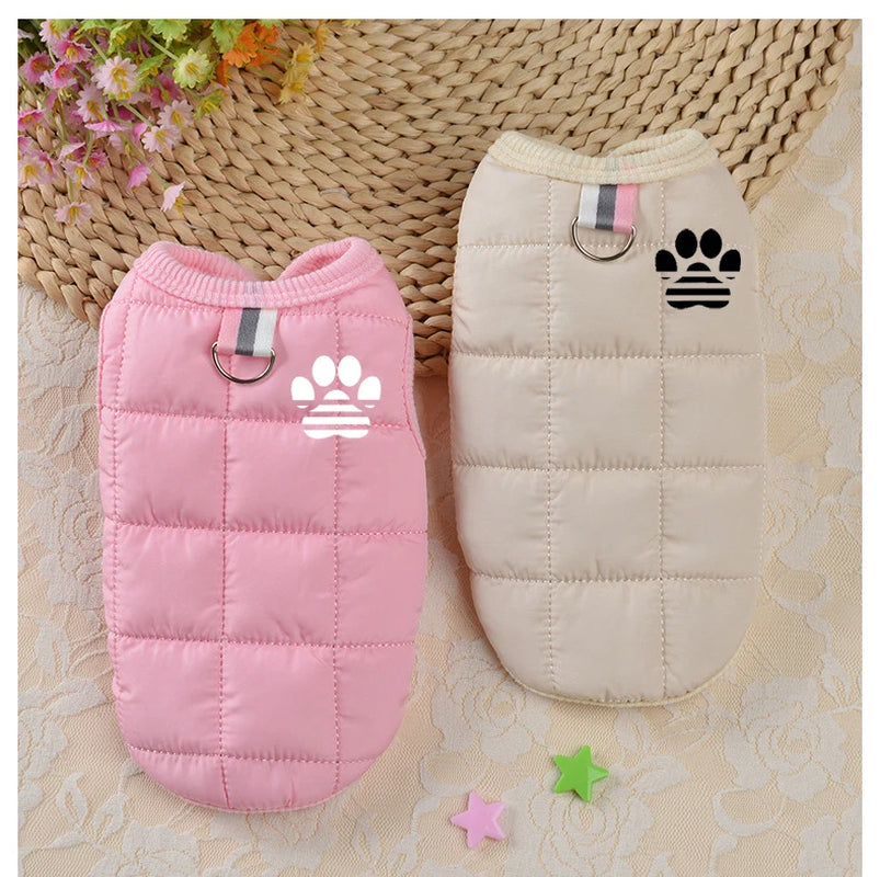 Warm Dog Coat Jacket Windproof Dog Clothes for Small Dogs Padded Clothing Chihuahua Clothes Pet Supplies