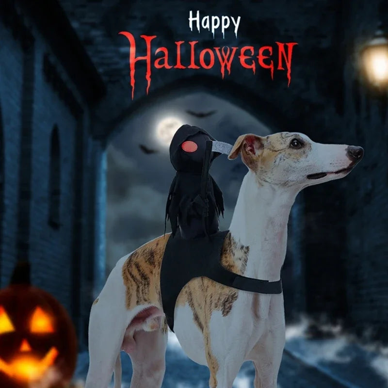 Festival Dog Outfits Pet Dog Halloweens Clothes Make up Skeletons Dog Costumes for Medium Large Dogs