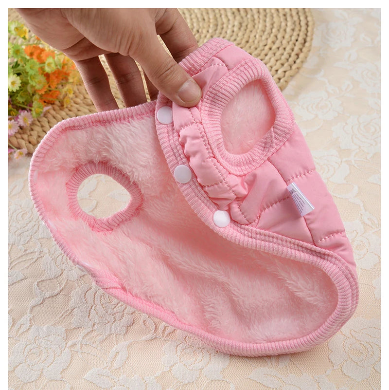Warm Dog Coat Jacket Windproof Dog Clothes for Small Dogs Padded Clothing Chihuahua Clothes Pet Supplies