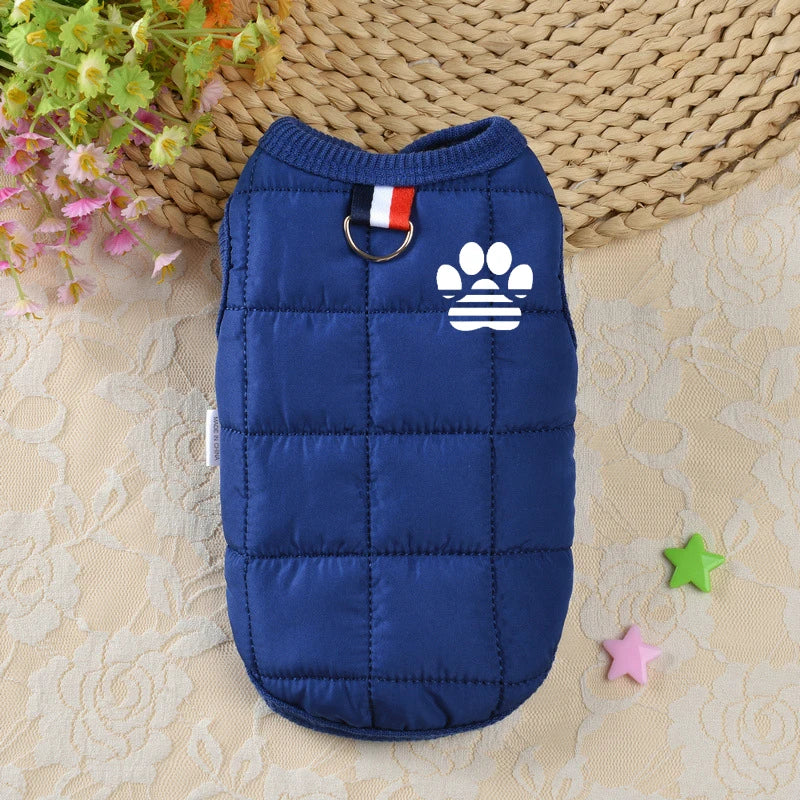 Warm Dog Coat Jacket Windproof Dog Clothes for Small Dogs Padded Clothing Chihuahua Clothes Pet Supplies